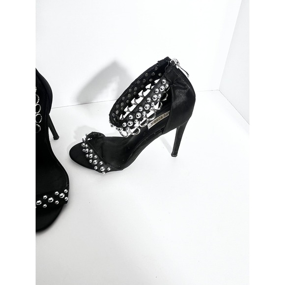 Cape Robbin Shoes Womens Size 9 Studded Heels Ankle Strap Stiletto Party - Picture 4 of 11
